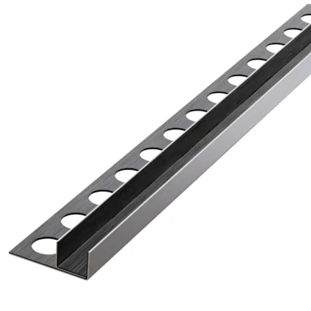 Listwa do brodzika ścienna do szyby grafitowa